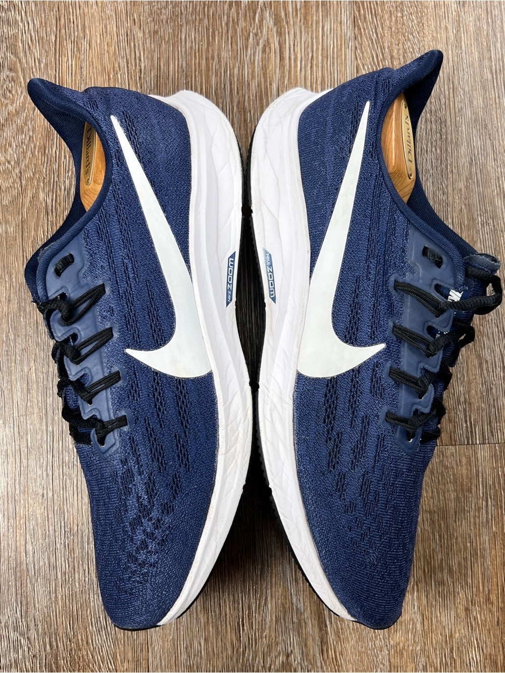 Nike Air Zoom Pegasus 36 Navy Blue White Running Shoes Sneakers | Size: 10.5 - Picture 5 of 8